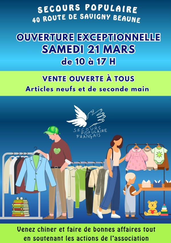 Beaune - Le Secours populaire organise une grande vente solidaire ouverte à tous ce samedi