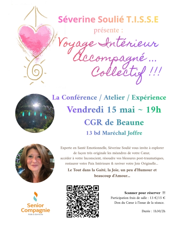 Beaune - Une conférence-atelier pour explorer ses émotions avec Séverine Soulié au CGR