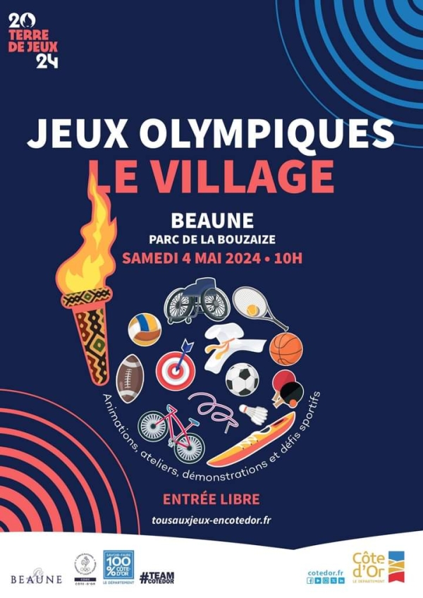 Village Côte-d'Or Beaune - Un jour pour célébrer le sport et l'esprit olympique le samedi 4 mai