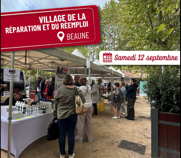 Beaune - Le Village du réemploi et de la réparation s’installe place Carnot le 12 septembre