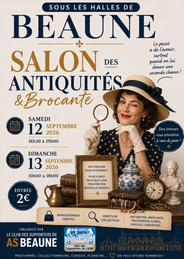 Beaune - Le Salon des antiquités et de la brocante revient sous les Halles les 12 et 13 septembre