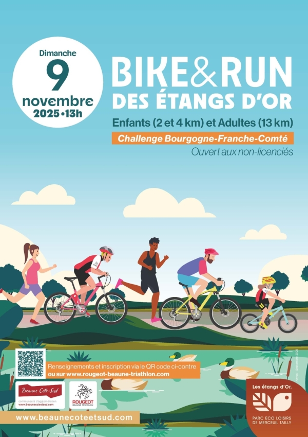 Bike & run des Étangs d’Or 2025 - Un défi sportif et convivial pour petits et grands le dimanche 9 novembre !