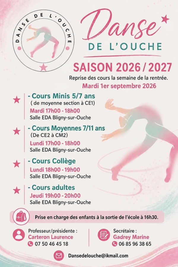 Bligny-sur-Ouche - Une nouvelle saison de danse moderne pour petits et grands avec "Danse de l’Ouche"