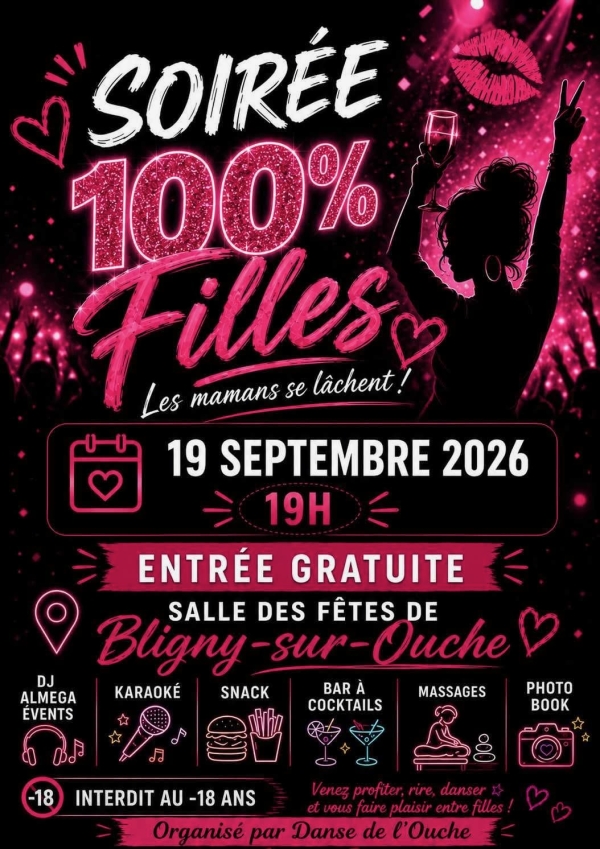Bligny-sur-Ouche - Une soirée 100 % féminine le 19 septembre à la salle des fêtes