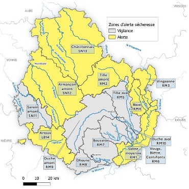 Le préfet prend les premières mesures de restrictions et appelle l’ensemble des usagers à économiser la ressource en eau