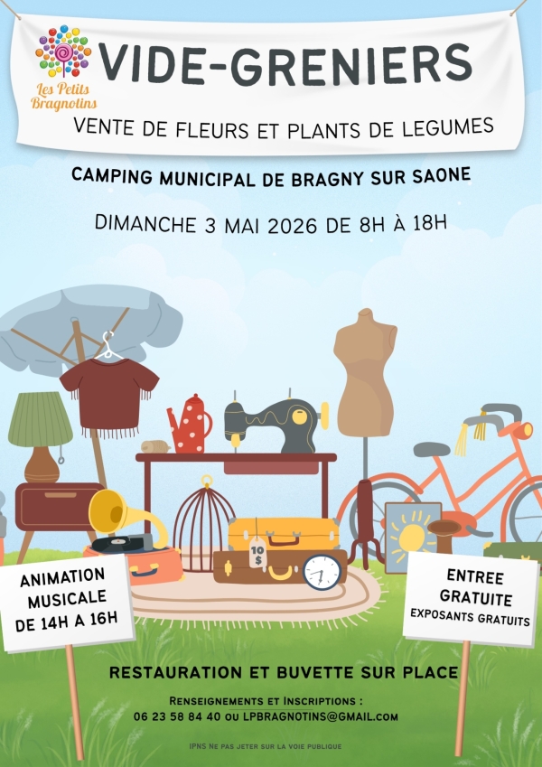 Bragny-sur-Saône - Les Petits Bragnotins organisent un vide-greniers festif le 3 mai