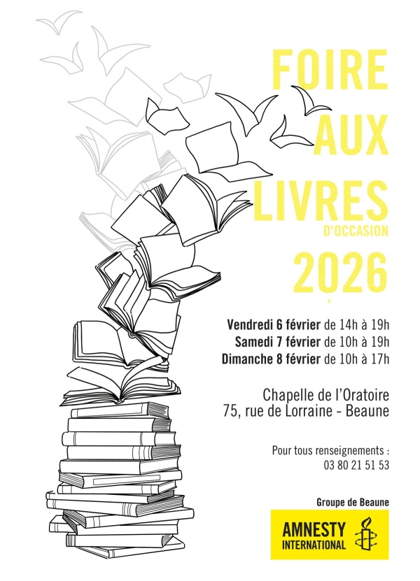 Beaune - Une foire aux livres d’occasion au profit d’Amnesty International