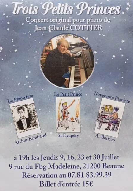 Beaune - Jean-Claude Cottier présente « Trois Petits Princes », un voyage musical au piano