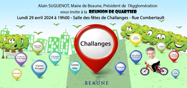 Beaune - Réunion de quartier ce lundi 29 avril : Challanges au cœur de la discussion