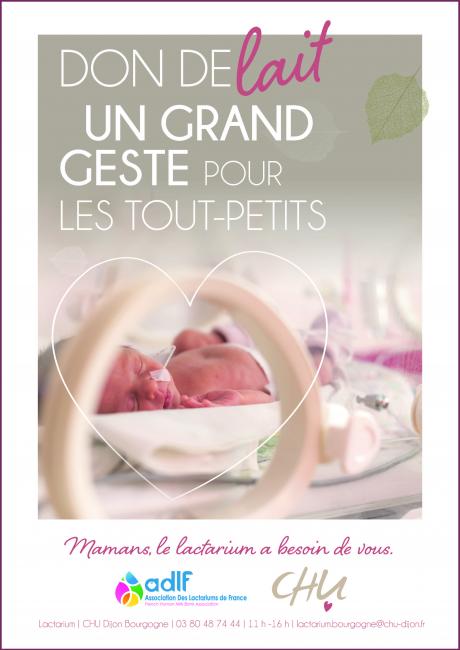 CHU Dijon Bourgogne - Urgence : les bébés prématurés de Bourgogne-Franche-Comté ont besoin de vous !