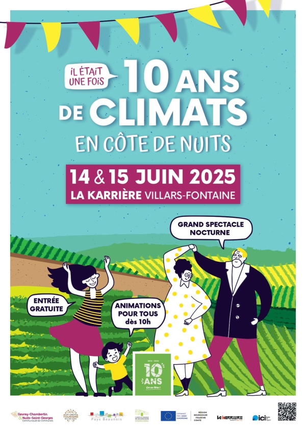 10 ans des Climats en Côte de Nuits - Un anniversaire en grand pour les Climats de Bourgogne à La Karrière de Villars-Fontaine