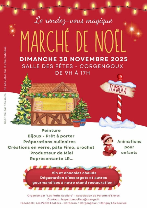 Corgengoux - Un Marché de Noël plein de magie le 30 novembre