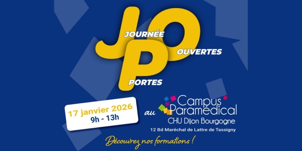 CHU Dijon Bourgogne - Journée Portes ouvertes au campus paramédical samedi 17 janvier de 9 h à 13 h 