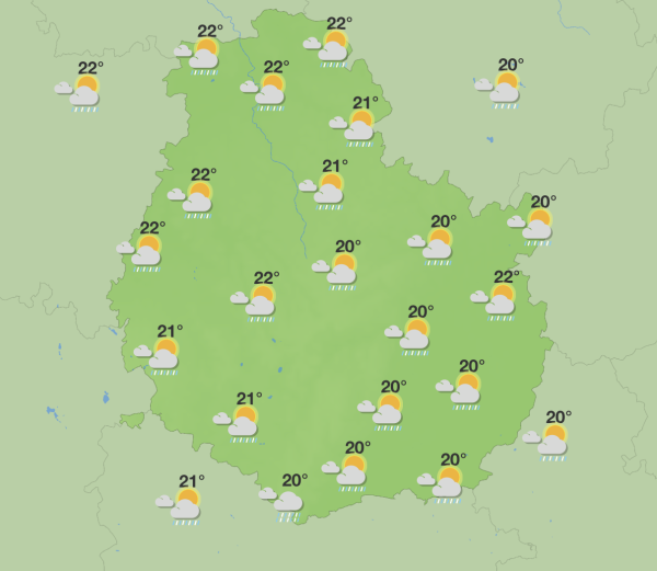 Météo Côte d’Or – Un beau début de semaine avec une dégradation dès mercredi