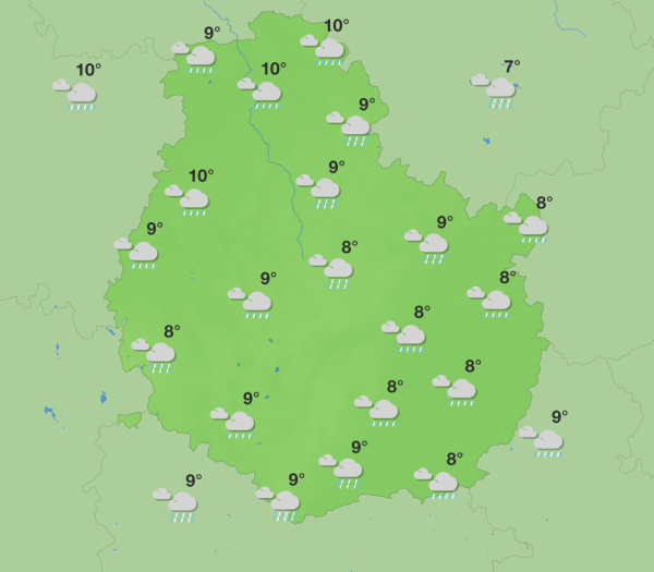 Météo en Côte-d'Or – Une semaine nuageuse et humide