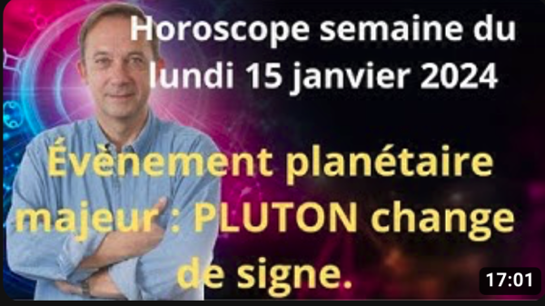 Horoscope de la semaine du lundi 15 janvier par Jean-Yves Espié