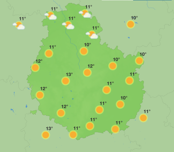 Météo en Côte-d’Or – Douceur et soleil en début de semaine