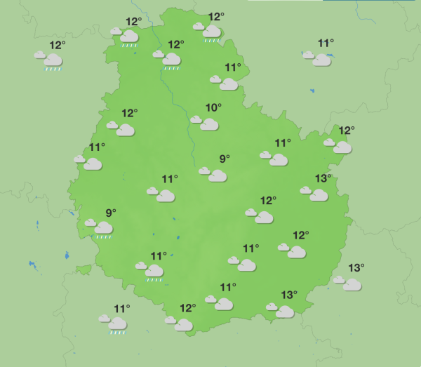 Météo en Côte-d’Or – Ciel variable avec risque de pluie ce week-end