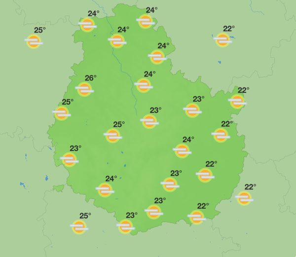 Météo en Côte-d’Or – Soleil voilé et températures chaudes ce week-end