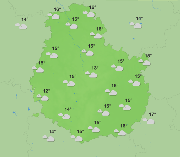 Météo en Côte-d’Or – Un week-end sous les nuages avec des averses