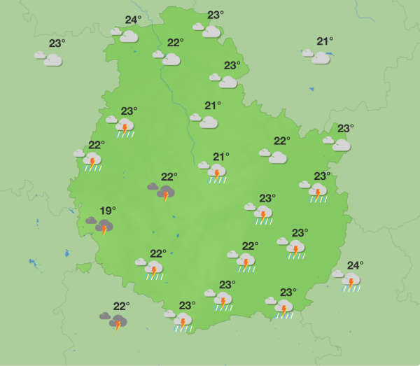 Météo en Côte-d'Or - Une semaine instable après un week-end estival