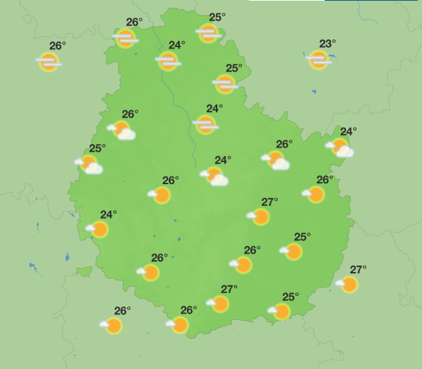 Météo en Côte-d’Or - Soleil ardent jusqu’à vendredi, orages en embuscade ce week-end