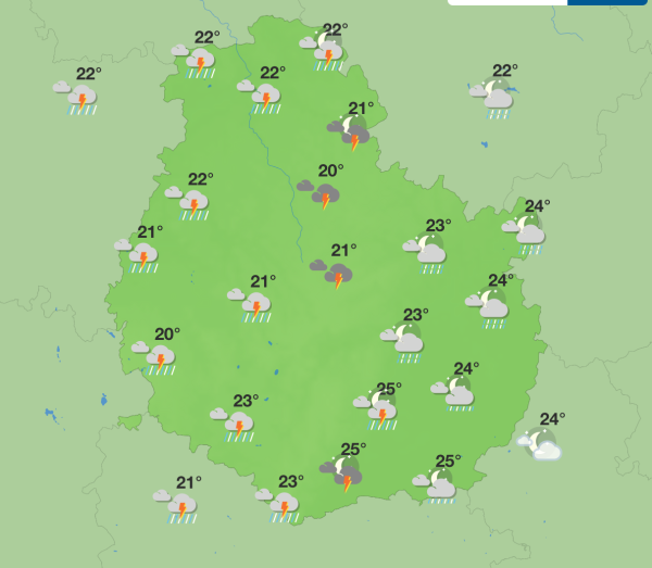 Météo en Côte-d’Or – Un samedi brûlant avant l’orage, un dimanche plus frais