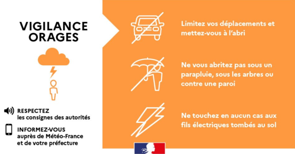 La Côte-d’Or en vigilance orange « Orages » à partir de 16 h et jusqu’à minuit