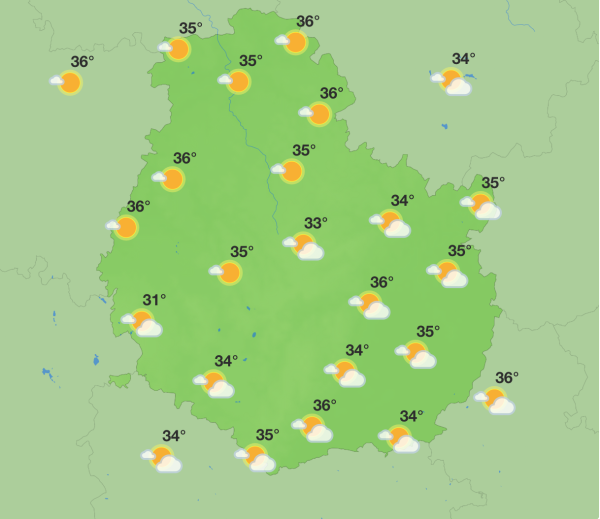 Météo en Côte-d’Or - Une semaine de chaleur intense avant les orages et l’accalmie