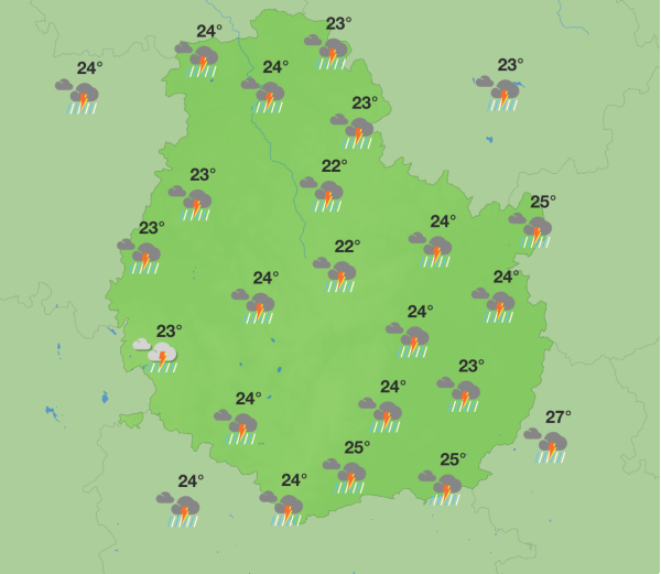Météo en Côte-d’Or – Week-end mitigé avec orages, accalmies et ciel voilé