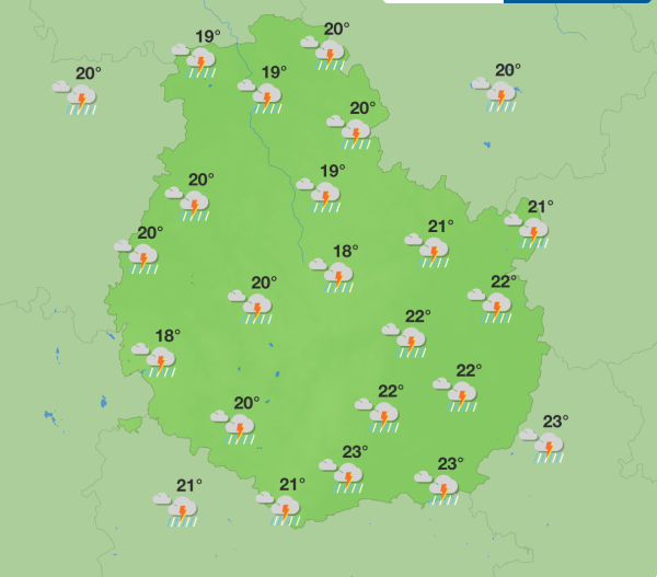 Météo en Côte-d’Or - Une semaine instable avec averses, éclaircies et quelques orages