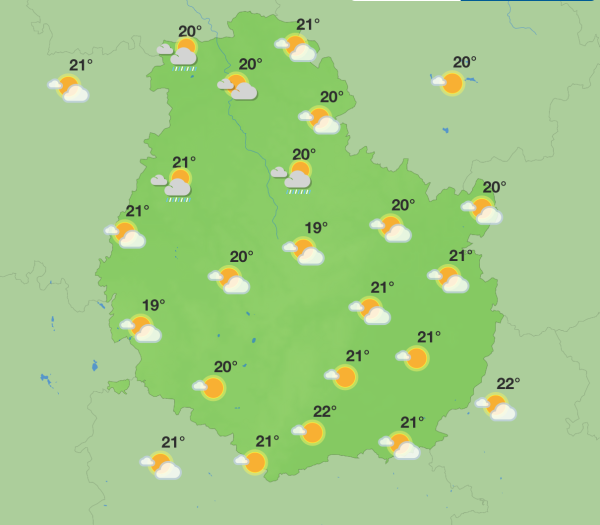 Météo en Côte-d’Or – Une semaine contrastée entre éclaircies et averses