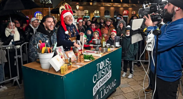 L'émission "Tous en cuisine" de Cyril Lignac sur M6 en tournage à la cité de la gastronomie et du vin de Dijon