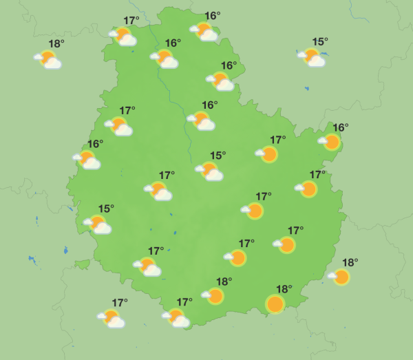Météo en Côte-d’Or - Le soleil s’impose… avant le retour des averses dimanche