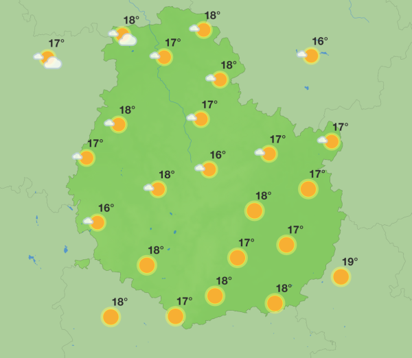 Météo en Côte-d’Or – Week-end 100 % soleil