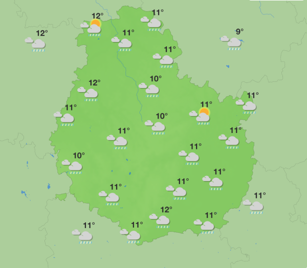 Météo en Côte-d’Or – Une semaine grise, douce et souvent humide