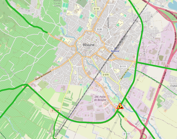 Beaune - La RD 1074 fermée de nuit pour réfection de la chaussée