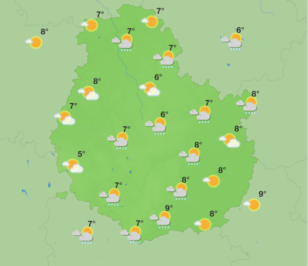 Météo en Côte-d’Or – Une semaine hivernale entre pluie, froid et premiers flocons
