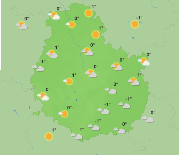 Météo en Côte-d’Or - Semaine hivernale entre froid, neige et redoux progressif