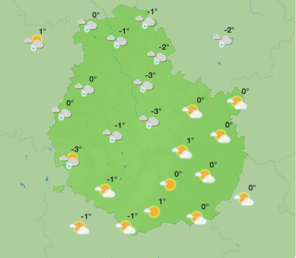 Météo en Côte-d’Or - Froid intense et quelques flocons au programme du week-end