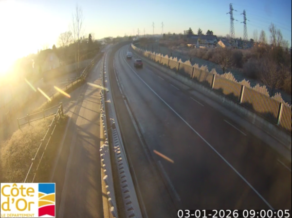 Neige et verglas : circulation délicate sur les routes de Côte-d’Or