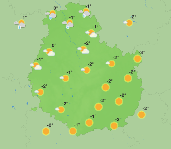 Météo en Côte-d’Or –  Froid, neige puis pluie au programme de la semaine