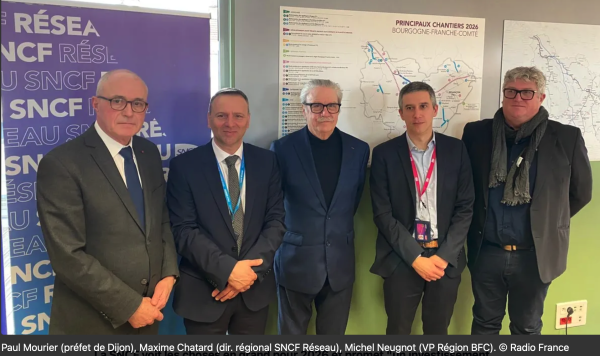 La SNCF va investir un milliard d'euros entre 2026 et 2028 en Bourgogne-Franche-Comté