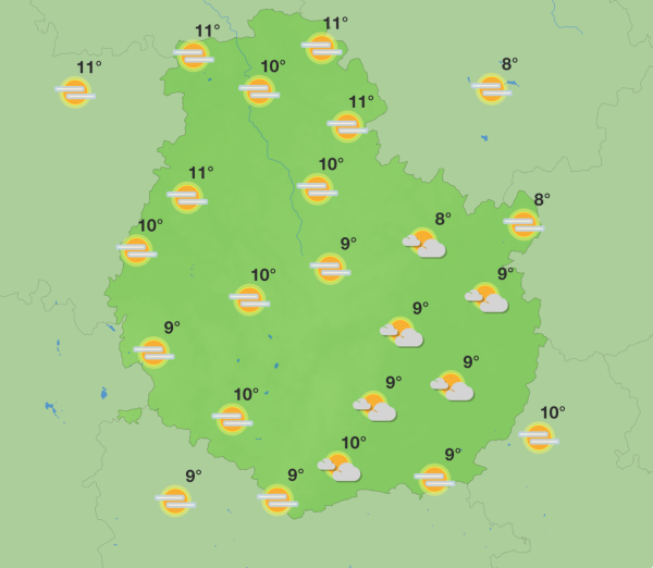 Météo en Côte-d’Or - Un week-end gris mais sans intempéries