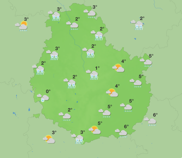 Météo en Côte-d’Or - Un week-end froid entre pluie et neige