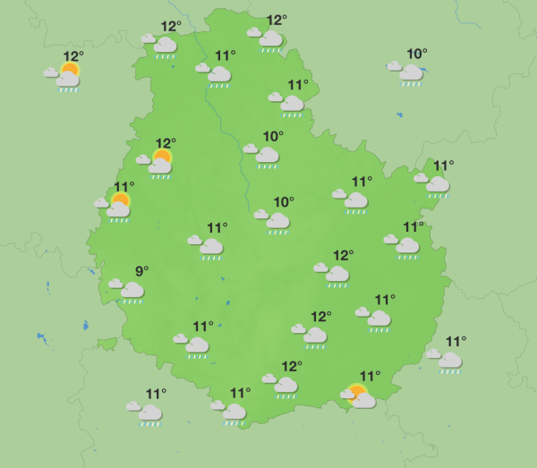 Météo en Côte-d’Or – Un samedi humide avant le retour du soleil dimanche