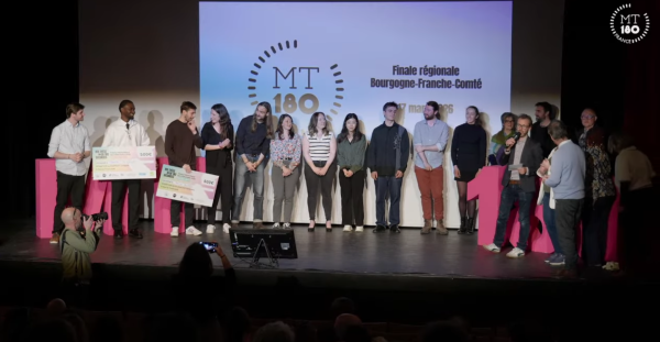 Concours Ma thèse en 180 secondes - Les lauréats dévoilés : Maxime Auger et Martial Houndekon récompensés