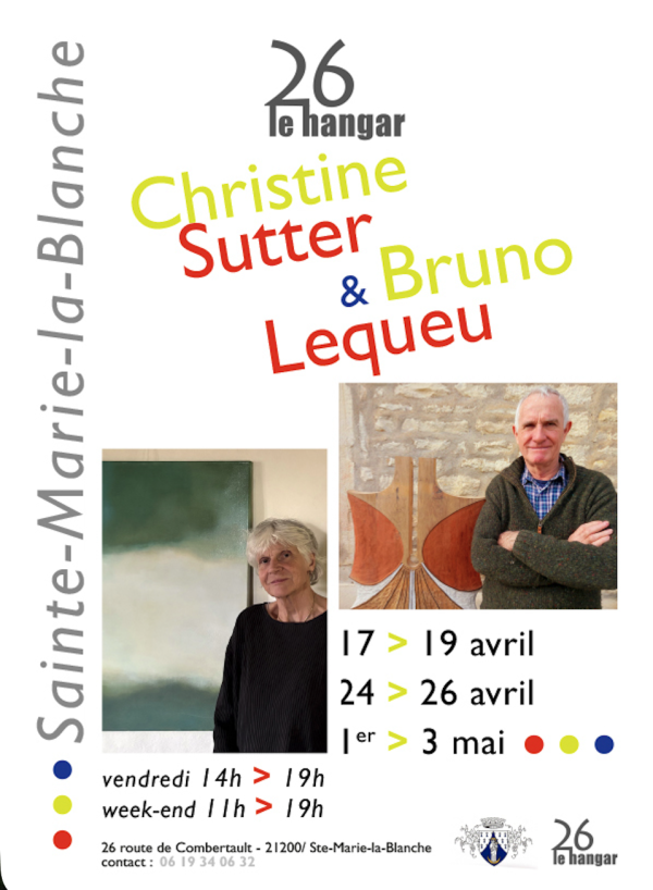 Sainte-Marie-la-Blanche - Exposition au 26 Le Hangar : volumes et peintures en dialogue du 17 avril au 3 mai