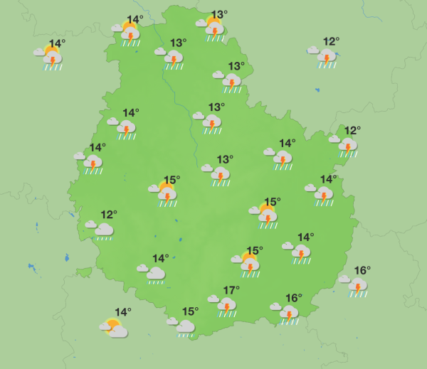 Météo en Côte-d’Or - Après un début de semaine orageux, le soleil fera son retour