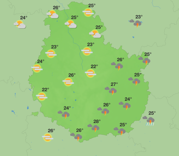 Météo en Côte-d’Or - Un week-end chaud sous surveillance orageuse